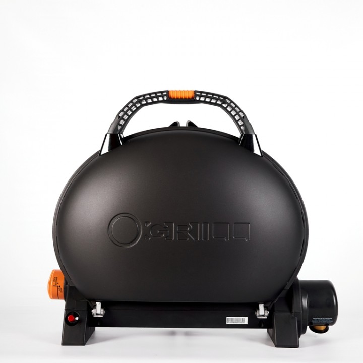 Портативний переносний газовий гриль O-GRILL 500, чорний адаптер А-Тип