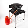 Портативный переносной газовый гриль O-GRILL 500, красный  + адаптер А-Тип