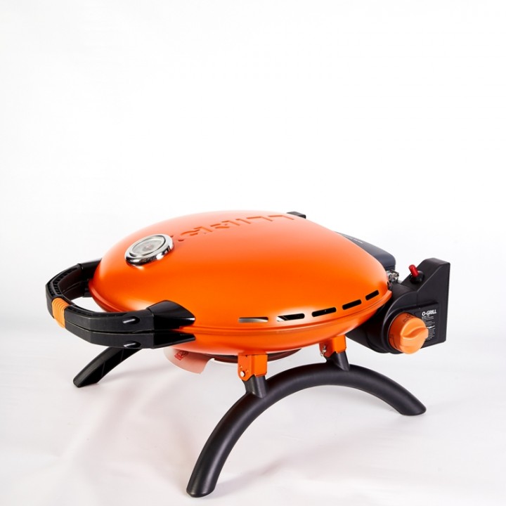 Портативний переносний газовий гриль O-GRILL 600T, помаранчевий адаптер А-Тип