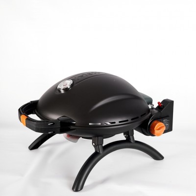 Портативный переносной газовый гриль O-GRILL 900T, черный + адаптер А-Тип