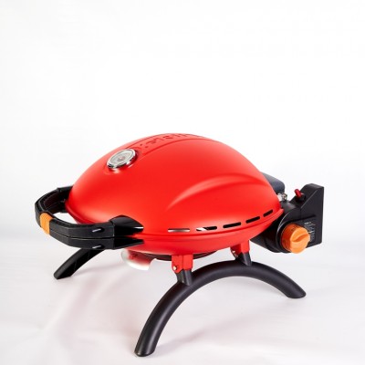  Портативный переносной газовый гриль O-GRILL 900Т, красный + адаптер А-Тип