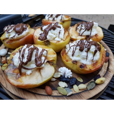 Яблоки с творогом + NUTELLA